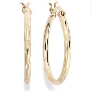 Hoop earrings 18k Gold, Giani Bernini